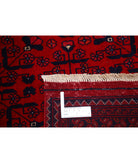 Afghan 6'7'' X 9'7'' Hand-Knotted Wool Rug 6'7'' x 9'7'' (198 X 288) / Red / Red