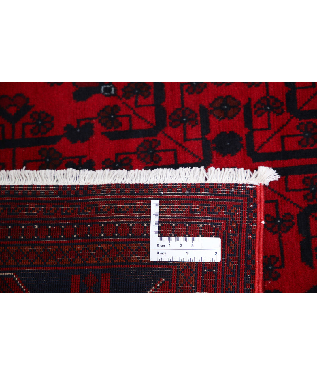 Afghan 6'6'' X 9'2'' Hand-Knotted Wool Rug 6'6'' x 9'2'' (195 X 275) / Red / Red