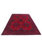 Afghan 6'7'' X 9'6'' Hand-Knotted Wool Rug 6'7'' x 9'6'' (198 X 285) / Red / Red