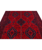 Afghan 6'7'' X 9'6'' Hand-Knotted Wool Rug 6'7'' x 9'6'' (198 X 285) / Red / Red