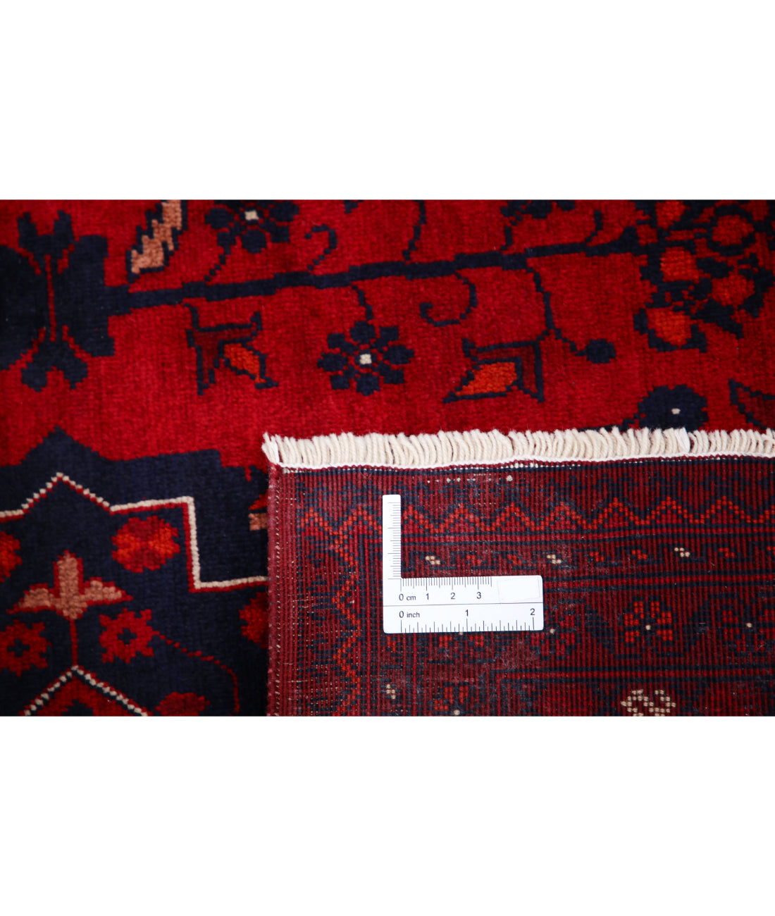 Afghan 6'7'' X 9'6'' Hand-Knotted Wool Rug 6'7'' x 9'6'' (198 X 285) / Red / Red