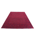 Afghan 6'5'' X 9'6'' Hand-Knotted Wool Rug 6'5'' x 9'6'' (193 X 285) / Red / Red