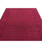 Afghan 6'5'' X 9'6'' Hand-Knotted Wool Rug 6'5'' x 9'6'' (193 X 285) / Red / Red