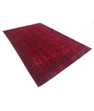 Afghan 6'5'' X 9'8'' Hand-Knotted Wool Rug 6'5'' x 9'8'' (193 X 290) / Red / Red