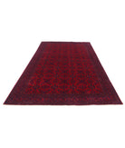 Afghan 6'5'' X 9'8'' Hand-Knotted Wool Rug 6'5'' x 9'8'' (193 X 290) / Red / Red