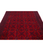 Afghan 6'5'' X 9'8'' Hand-Knotted Wool Rug 6'5'' x 9'8'' (193 X 290) / Red / Red