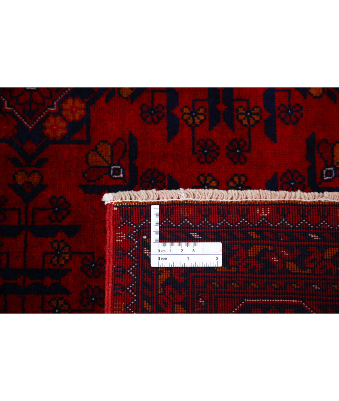 Afghan 6'5'' X 9'8'' Hand-Knotted Wool Rug 6'5'' x 9'8'' (193 X 290) / Red / Red