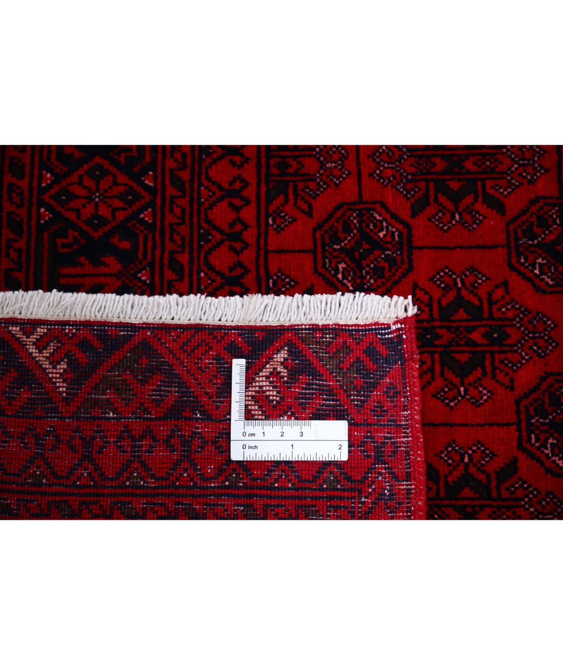 Afghan 6'6'' X 9'3'' Hand-Knotted Wool Rug 6'6'' x 9'3'' (195 X 278) / Red / Red