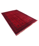 Afghan 6'8'' X 9'7'' Hand-Knotted Wool Rug 6'8'' x 9'7'' (200 X 288) / Red / Red