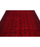 Afghan 6'8'' X 9'7'' Hand-Knotted Wool Rug 6'8'' x 9'7'' (200 X 288) / Red / Red