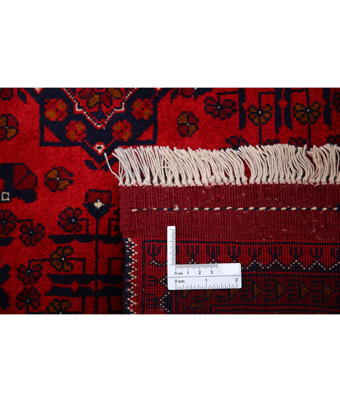 Afghan 6'8'' X 9'7'' Hand-Knotted Wool Rug 6'8'' x 9'7'' (200 X 288) / Red / Red