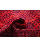 Afghan 5'6'' X 7'5'' Hand-Knotted Wool Rug 5'6'' x 7'5'' (165 X 223) / Red / Red