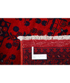 Afghan 5'6'' X 7'5'' Hand-Knotted Wool Rug 5'6'' x 7'5'' (165 X 223) / Red / Red