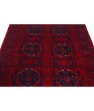 Afghan 4'11'' X 6'3'' Hand-Knotted Wool Rug 4'11'' x 6'3'' (148 X 188) / Red / Red