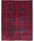 Afghan 4'11'' X 6'3'' Hand-Knotted Wool Rug 4'11'' x 6'3'' (148 X 188) / Red / Red