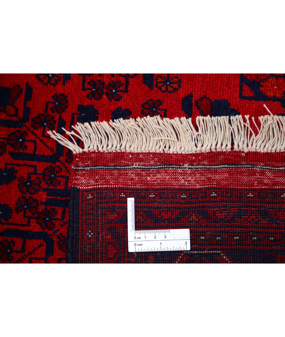 Afghan 4'11'' X 6'5'' Hand-Knotted Wool Rug 4'11'' x 6'5'' (148 X 193) / Red / Red