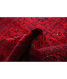 Afghan 5'1'' X 6'5'' Hand-Knotted Wool Rug 5'1'' x 6'5'' (153 X 193) / Red / Red