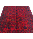 Afghan 4'10'' X 6'5'' Hand-Knotted Wool Rug 4'10'' x 6'5'' (145 X 193) / Red / Red