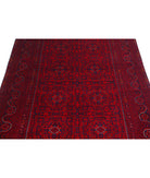 Afghan 4'10'' X 6'5'' Hand-Knotted Wool Rug 4'10'' x 6'5'' (145 X 193) / Red / Red