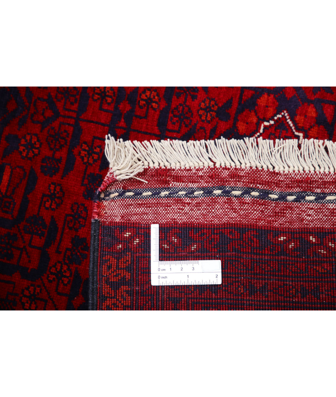 Afghan 4'10'' X 6'5'' Hand-Knotted Wool Rug 4'10'' x 6'5'' (145 X 193) / Red / Red