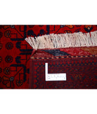 Afghan 5'0'' X 6'5'' Hand-Knotted Wool Rug 5'0'' x 6'5'' (150 X 193) / Red / Red