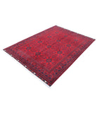 Afghan 4'11'' X 6'6'' Hand-Knotted Wool Rug 4'11'' x 6'6'' (148 X 195) / Red / Red