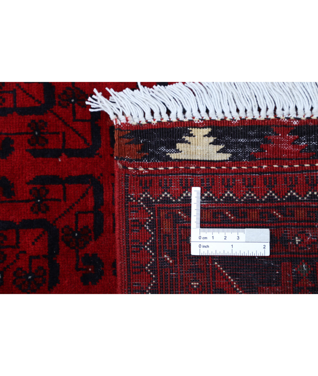 Afghan 4'11'' X 6'6'' Hand-Knotted Wool Rug 4'11'' x 6'6'' (148 X 195) / Red / Red