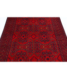 Afghan 4'10'' X 6'6'' Hand-Knotted Wool Rug 4'10'' x 6'6'' (145 X 195) / Red / Blue