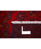 Afghan 4'10'' X 6'6'' Hand-Knotted Wool Rug 4'10'' x 6'6'' (145 X 195) / Red / Blue