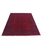 Afghan 4'11'' X 6'3'' Hand-Knotted Wool Rug 4'11'' x 6'3'' (148 X 188) / Red / Red