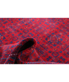 Afghan 4'11'' X 6'3'' Hand-Knotted Wool Rug 4'11'' x 6'3'' (148 X 188) / Red / Red