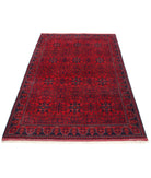 Afghan 4'1'' X 6'0'' Hand-Knotted Wool Rug 4'1'' x 6'0'' (123 X 180) / Red / Red