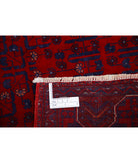 Afghan 3'3'' X 4'9'' Hand-Knotted Wool Rug 3'3'' x 4'9'' (98 X 143) / Red / Blue