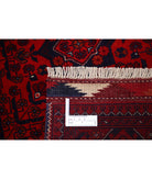 Afghan 3'4'' X 5'0'' Hand-Knotted Wool Rug 3'4'' x 5'0'' (100 X 150) / Red / Red