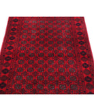 Afghan 3'4'' X 4'9'' Hand-Knotted Wool Rug 3'4'' x 4'9'' (100 X 143) / Red / Red