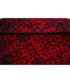 Afghan 3'4'' X 4'10'' Hand-Knotted Wool Rug 3'4'' x 4'10'' (100 X 145) / Red / Blue