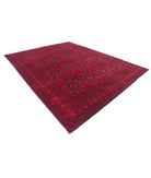 Afghan 9'10'' X 12'8'' Hand-Knotted Wool Rug 9'10'' x 12'8'' (295 X 380) / Red / Red