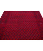 Afghan 6'4'' X 9'5'' Hand-Knotted Wool Rug 6'4'' x 9'5'' (190 X 283) / Red / Red