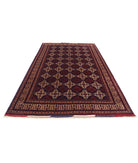 Afghan 6'5'' X 9'6'' Hand-Knotted Wool Rug 6'5'' x 9'6'' (193 X 285) / Red / Red