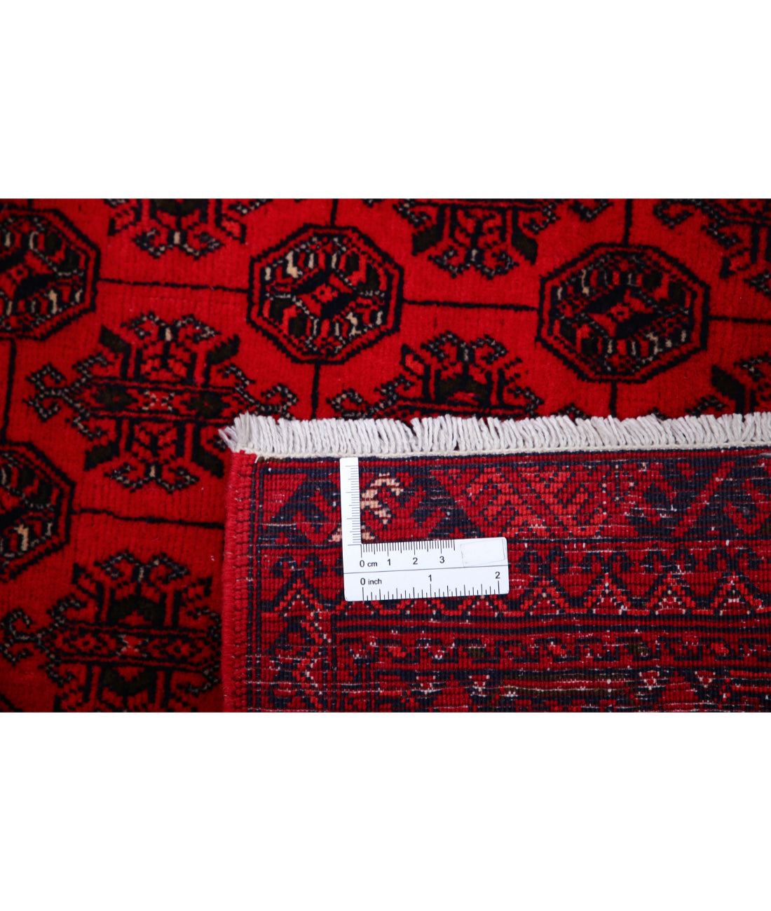 Afghan 6'6'' X 9'6'' Hand-Knotted Wool Rug 6'6'' x 9'6'' (195 X 285) / Red / Red