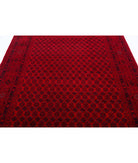 Afghan 6'6'' X 9'5'' Hand-Knotted Wool Rug 6'6'' x 9'5'' (195 X 283) / Red / Red