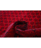 Afghan 6'5'' X 9'5'' Hand-Knotted Wool Rug 6'5'' x 9'5'' (193 X 283) / Red / Red