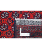 Afghan 4'11'' X 7'11'' Hand-Knotted Wool Rug 4'11'' x 7'11'' (148 X 238) / Red / Red