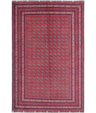 Afghan 4'11'' X 7'11'' Hand-Knotted Wool Rug 4'11'' x 7'11'' (148 X 238) / Red / Red