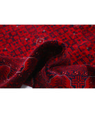 Afghan 6'8'' X 9'5'' Hand-Knotted Wool Rug 6'8'' x 9'5'' (200 X 283) / Red / Red