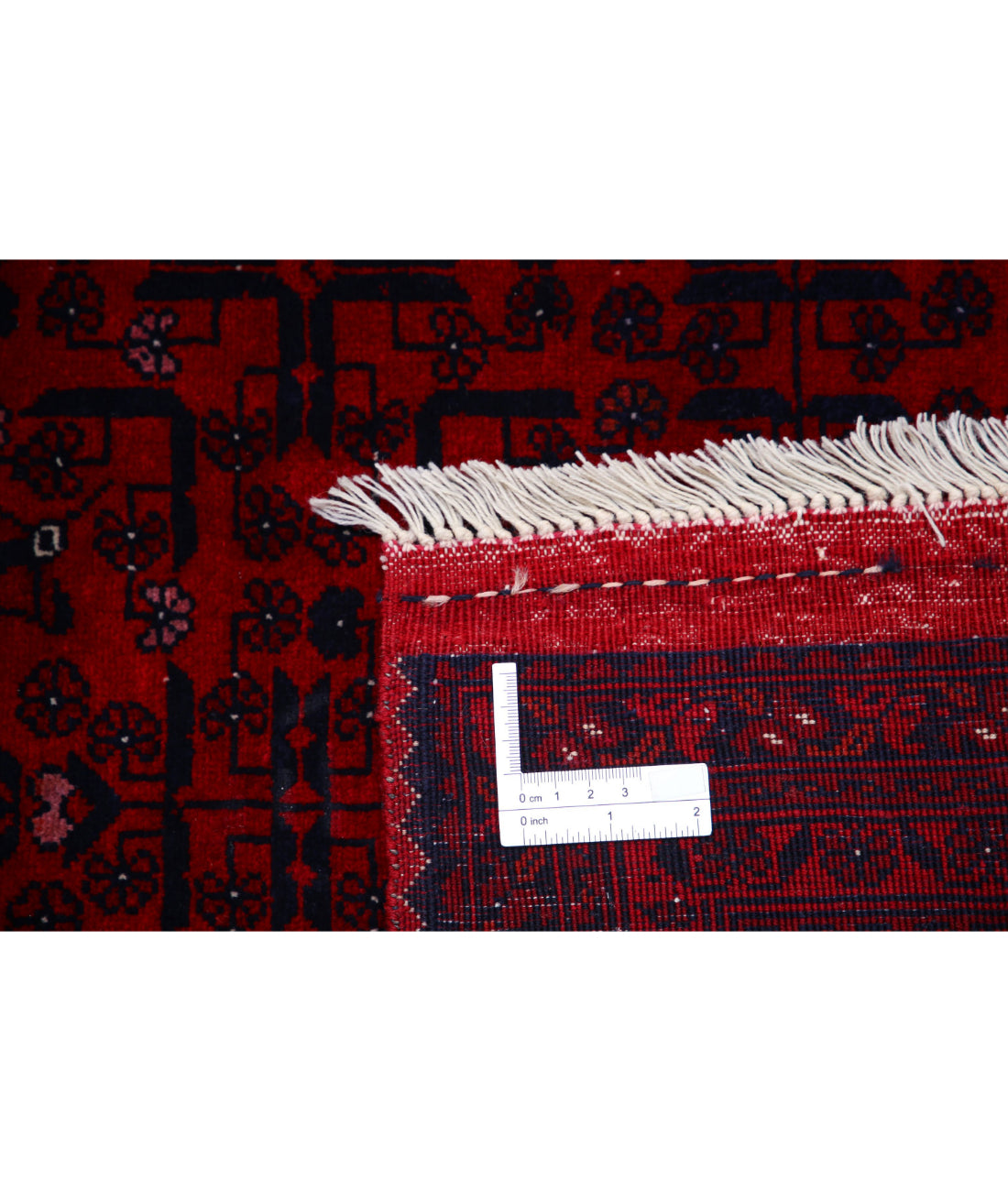 Afghan 6'8'' X 9'5'' Hand-Knotted Wool Rug 6'8'' x 9'5'' (200 X 283) / Red / Red