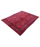 Afghan 4'11'' X 6'4'' Hand-Knotted Wool Rug 4'11'' x 6'4'' (148 X 190) / Red / Red