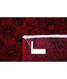 Afghan 6'5'' X 9'5'' Hand-Knotted Wool Rug 6'5'' x 9'5'' (193 X 283) / Red / Red