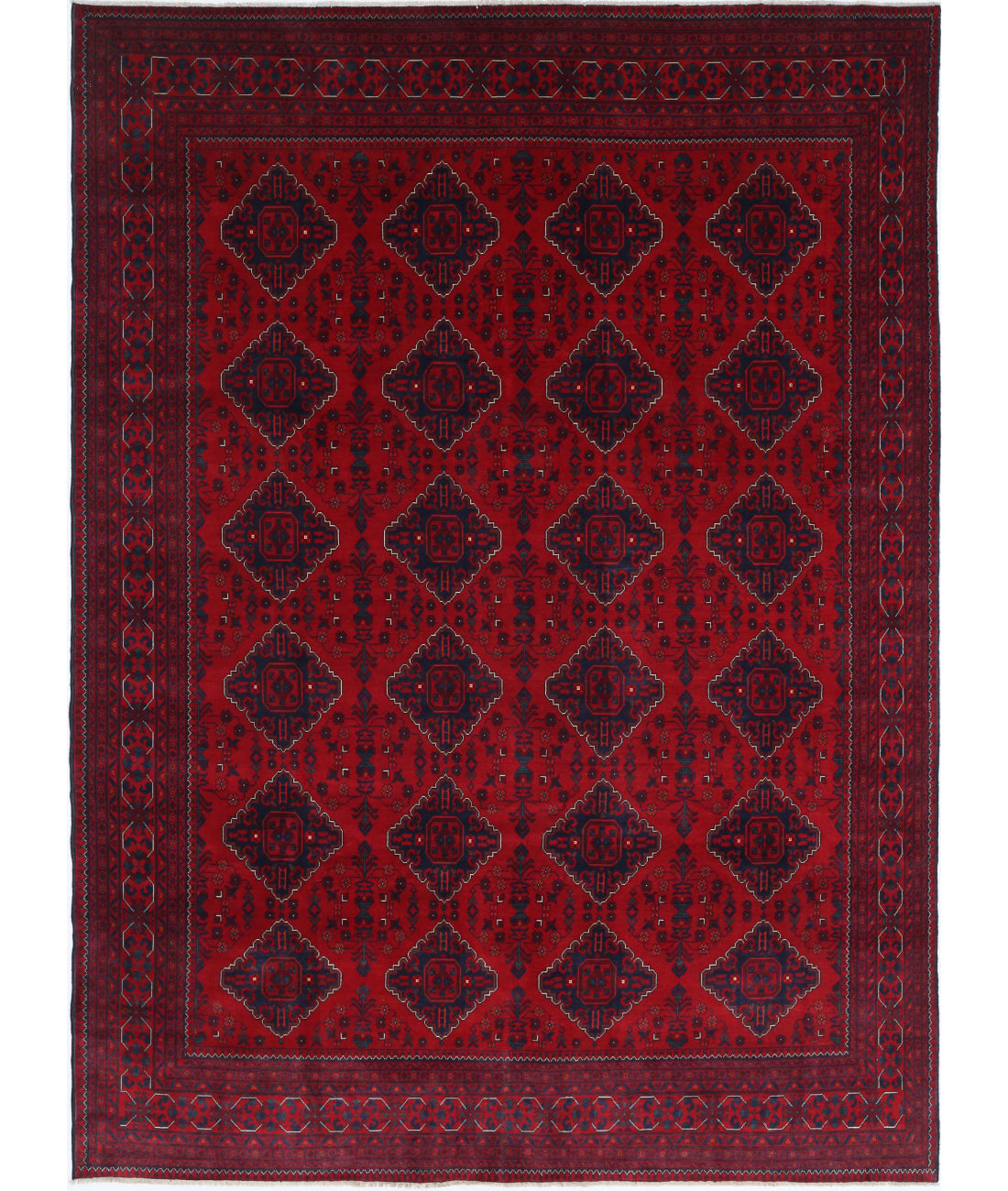 Afghan 8'0'' X 11'0'' Hand-Knotted Wool Rug 8'0'' x 11'0'' (240 X 330) / Red / N/A