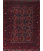 Afghan 4'10'' X 6'5'' Hand-Knotted Wool Rug 4'10'' x 6'5'' (145 X 193) / Red / N/A